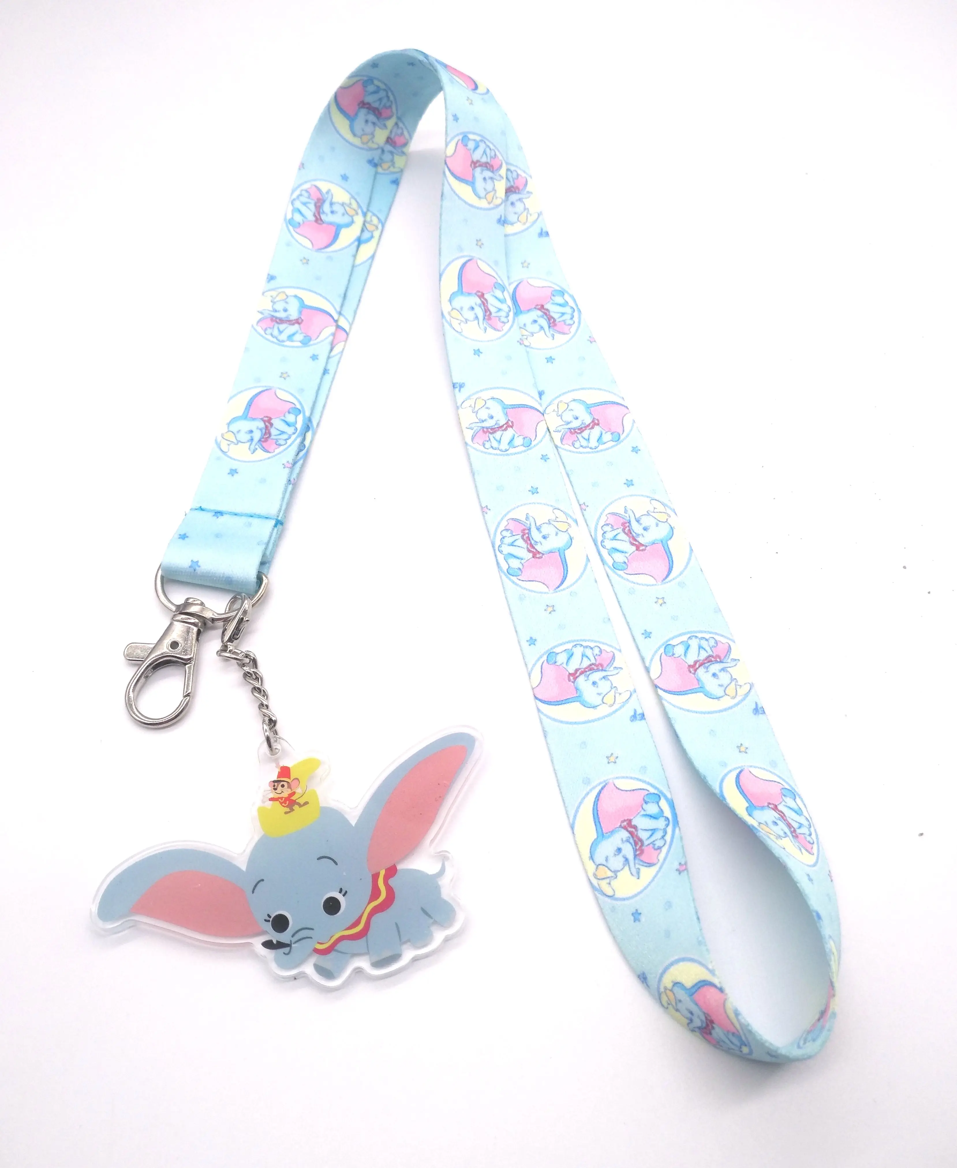 

Hot Sale! 1 pcs cartoon Elephant pendant Key Chains Mobile Cell Phone Lanyard Neck Straps Favors S010