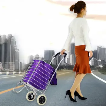 

Shopping Cart, Portable Folding Cart, Trolley, Household Trolley, Trailer, Aluminum Alloy