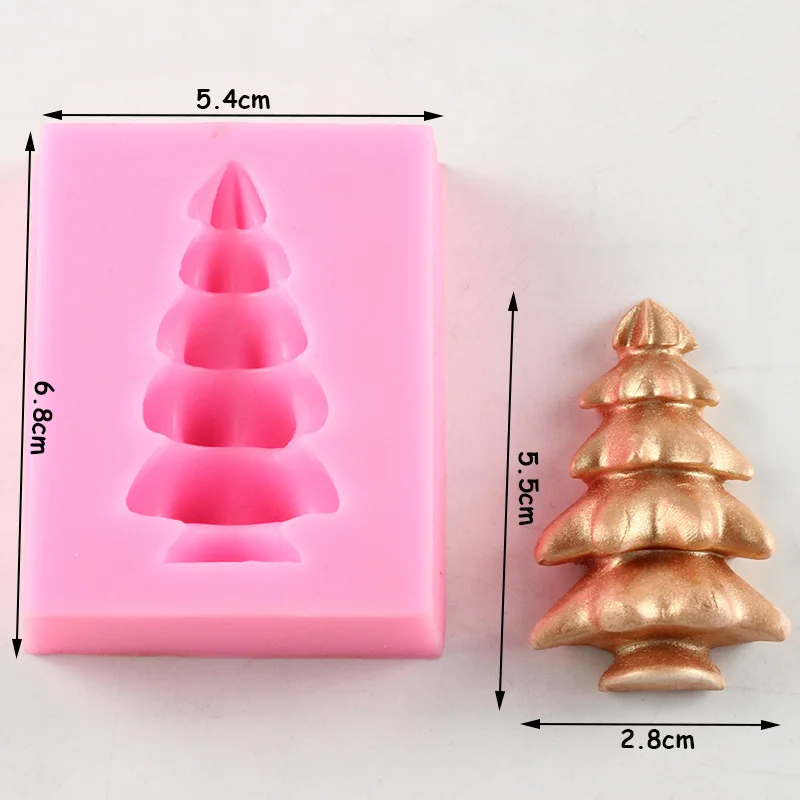 Рождественская елка помадка торт силиконовые формы инструменты для украшения Рождественского торта кекс Шоколадное печенье Конфеты Плесень DIY Форма для выпечки