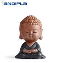 Фиолетовая глина yixing кунг-фу чайный сервиз аксессуары ручной работы благоприятная статуя Будды чайный бутик ремесла офисный чай Декор подноса