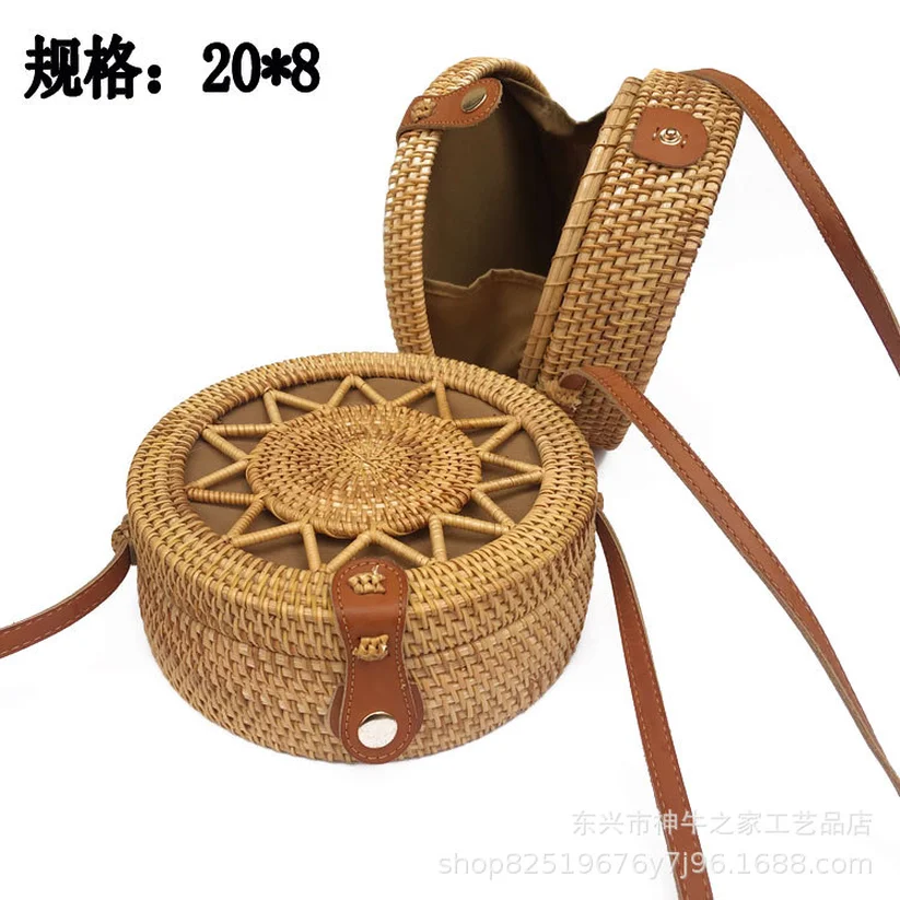 

Diaper Bags Square Round Mulit Style Straw Bag Handbags Women Summer Rattan Bag Handmade Woven Beach Circle Bohemia Handbag