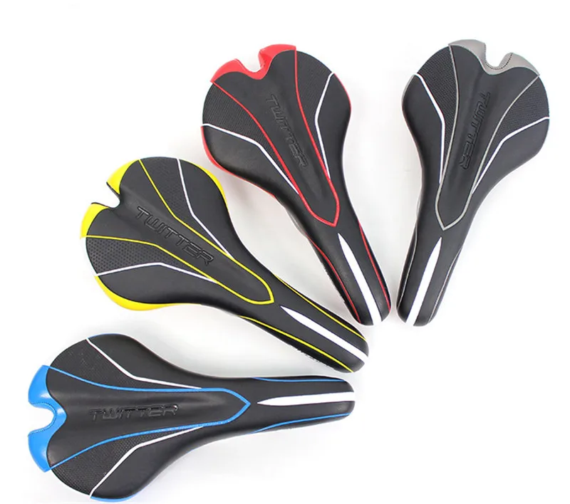 

TW Bicycle Soft High Strength Saddle MTB Mountain Road Bike Bicycle Silicone Skidproof Saddle Seat Silica Gel Cushion Seat Pad