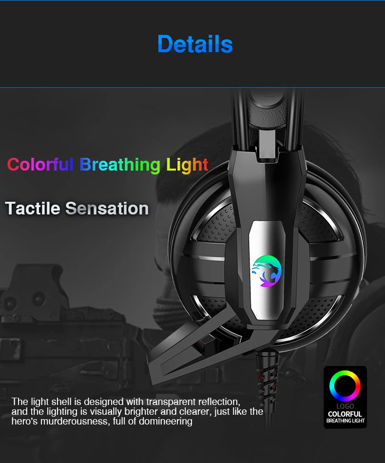 7.1 Channel USB Wired Gaming Headset Deep Bass Game Earphone Computer headphones with microphone led light headphones for PC (8)
