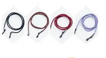

1 Pc Leather Eyeglass Cord Adjustable End Glasses Holder Colorful Leather Glasses Neck Strap String Rope