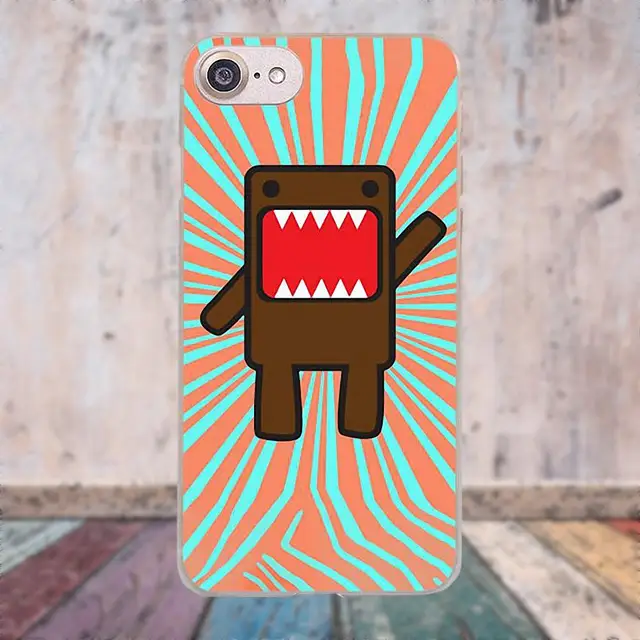 Oedmeb Simple Domo Kun TPU Bags Cases For Galaxy Alpha Core Prime Note 