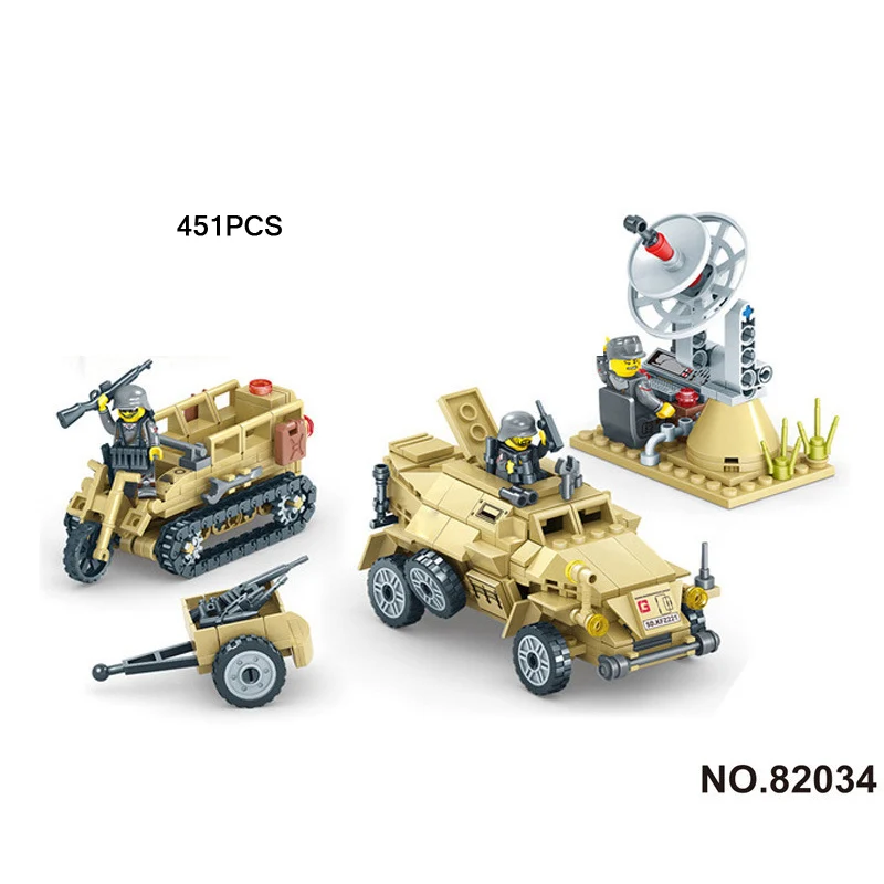 

world wars figures Caucasus Eagle Team SD.KFZ221 Armored car building block batisbricks ww2 germany army minifigs bricks toys