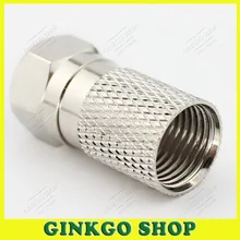 20 шт./лот медная метрическая система самозатягивающиеся F разъемы 75-7 RG11 двойные экранированные кабели для спутникового SYWV75-7 ТВ