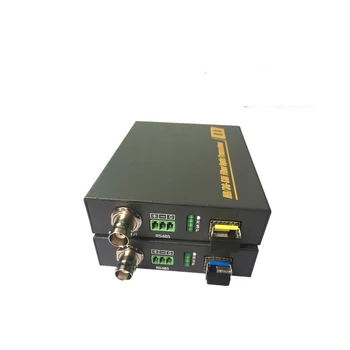 

3G-SDI Fiber Optic Extender Single mode Max. Distance 10KM supported video resolution up to 1920*1080@60Hz.