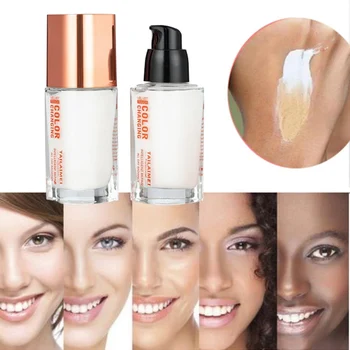 

35 ML Color Changing Foundation Makeup Base Nude Face Liquid Cover Concealer Makeup Skin Cosmetics Gift Sombras N3