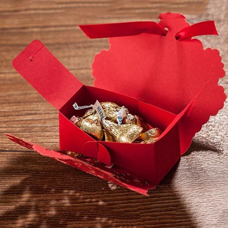 25 шт. резная пустотелая Золотая фольга коробка для торта и конфет свадебный подарок для свадьбы детский душ Подарочная коробка Упаковка вечерние принадлежности для мероприятий