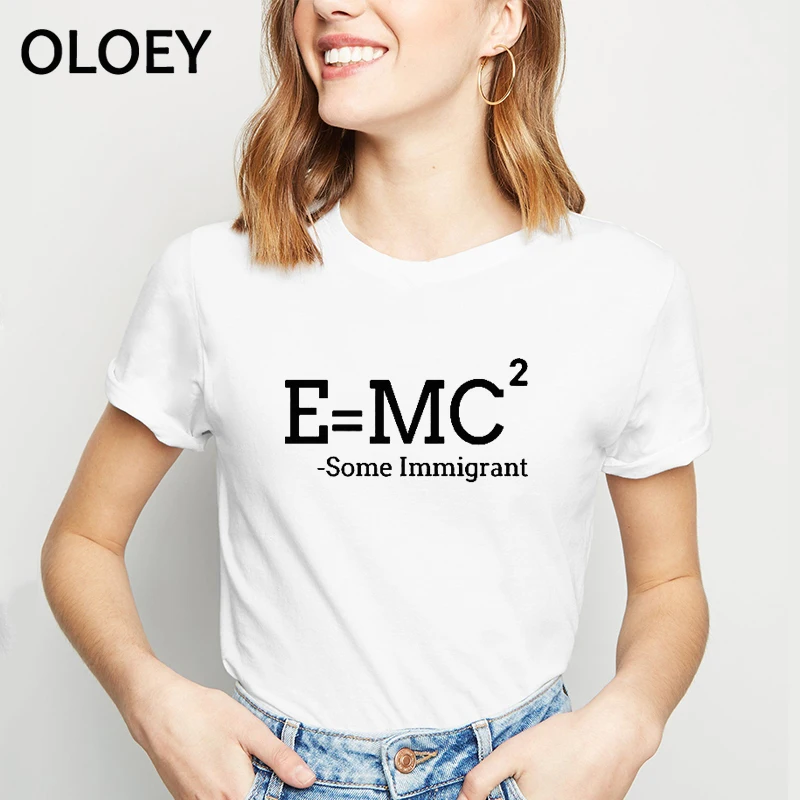 

Albert Einstein E=MC2 Genius T shirt Hip Hop Style New Original Design T-shirt Cool Fashion Women Casual tshirt Einstein Tee Top