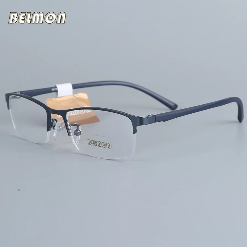 

Belmon Spectacle Frame Eyeglasses Men Nerd Computer Optical Prescription Eye Glasses Frame For Male Clear Lens Eyewear 6612