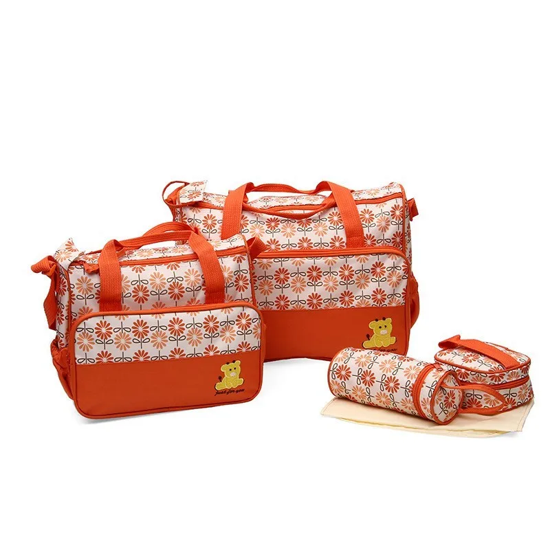 304019cm 5pcslot Mother Baby Bags For Mom Multifunctional Organizer Baby Maternity Nappy Changing Bag Women Messenger Bag (4)