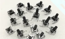 6x6x5/6/7/8/9/10/12MM Right Angle 4PIN Tactile Tact Push Button Micro Switch Direct Plug-in Self-reset DIP Free Shipping