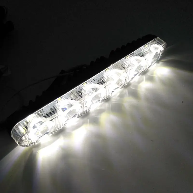 Цена по прейскуранту завода 2 шт DRL 6 светодиодов дневной ходовой свет течет
