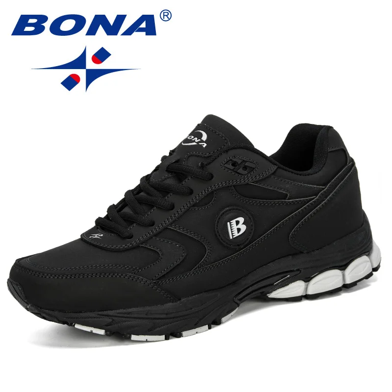 BONA, стиль, мужские кроссовки, дышащие, zapatillas hombre Deportiva, высокое качество, мужская обувь, трендовые кроссовки