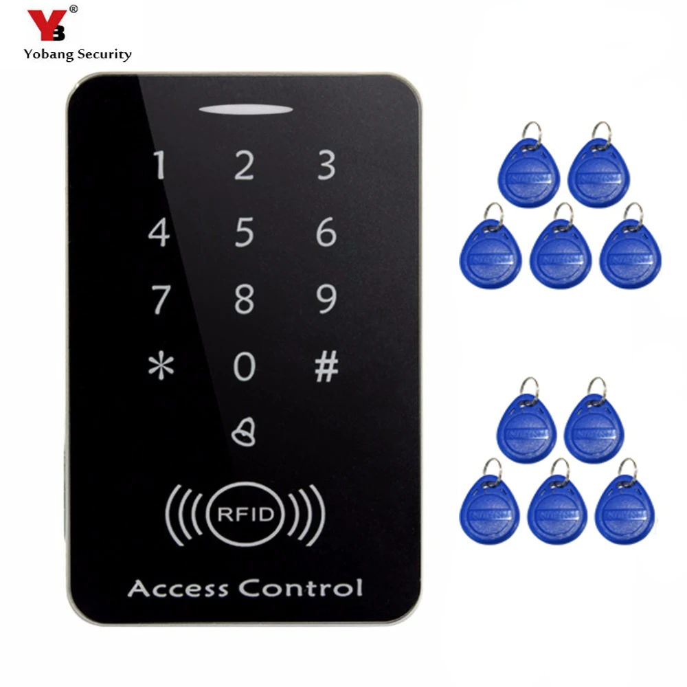 

YobangSecurity 125khz RFID Proximity Card Access Control System RFID/EM Keypad Card Access Controller Door Opener Gate Opener