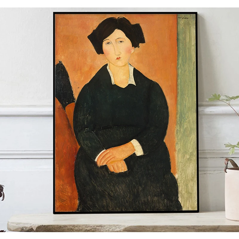 Portrait Wall Art Print Vintage Canvas Poster Painting Picture Abstract Decoration Prints for Living Room Decorative (5)