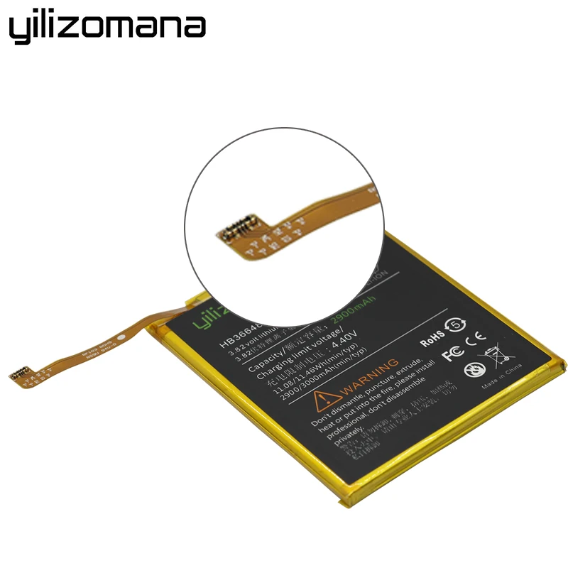 YILIZOMANA HB366481ECW запасная батарея для телефона 3000 мАч Huawei Ascend P9 P10 P20 Lite Honor 8 9 5C 6C Pro G9