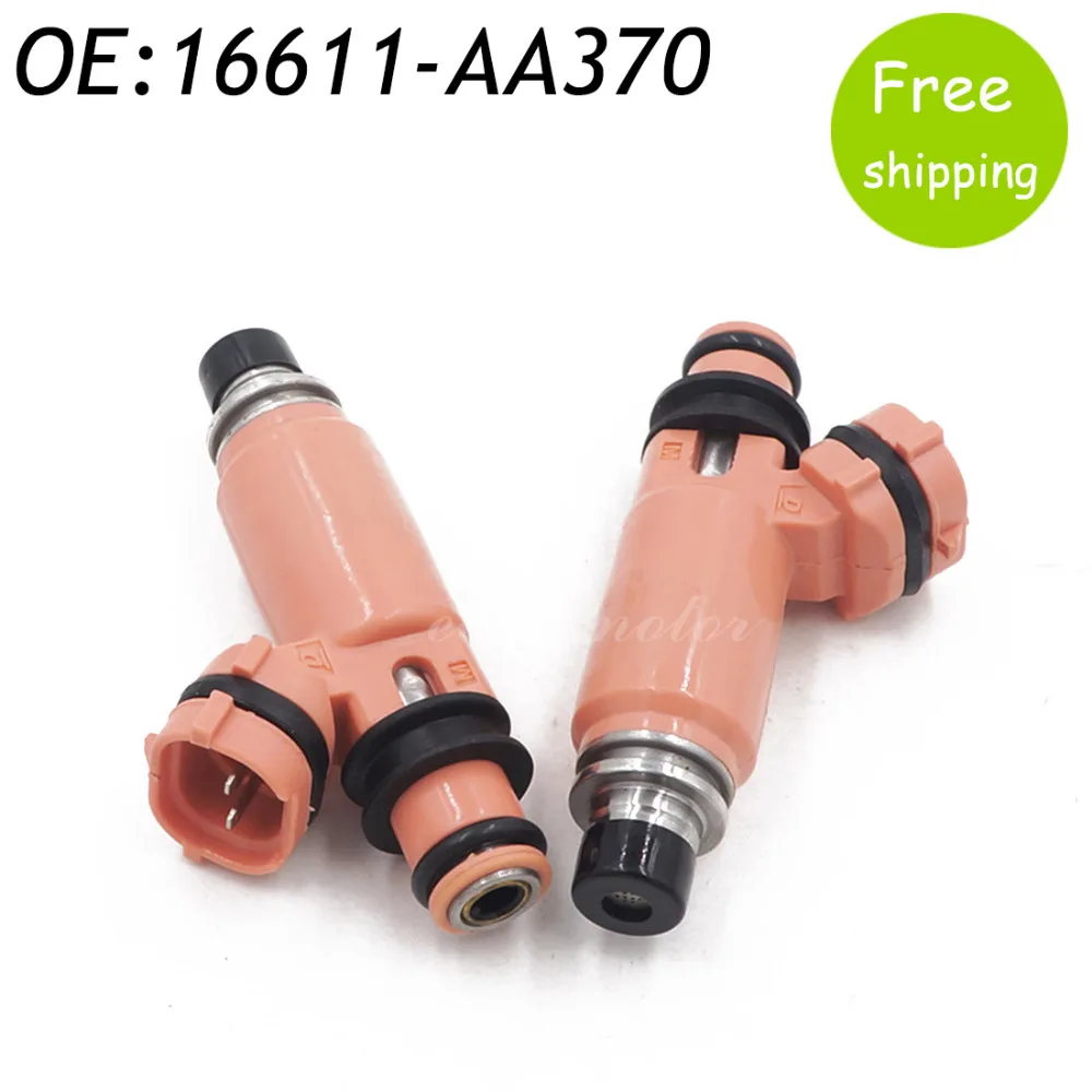 

2pcs 16611-AA370 Pink Fuel Injector For Subaru STI WRX Forester Impreza 2.5L 2.0L 16611AA370 195500-3910 16611-AA510 1955003910