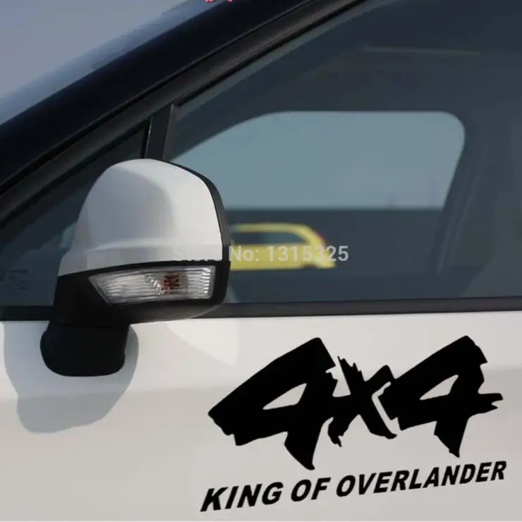 4*4 King of Overlander Car Sticker Reflective Decal for AWD Ford Chevrolet Volkswagen skoda Tesla Honda Hyundai Lada | Автомобили и