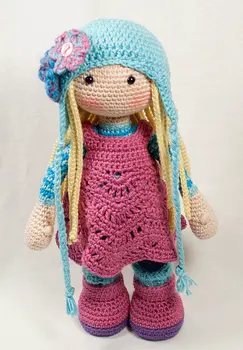 

Crochet for doll girls toy loved rattle