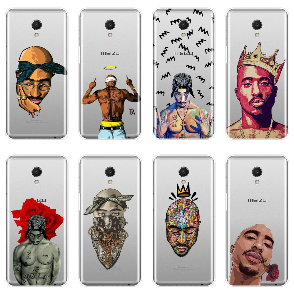 

Back Cover For Meizu M6 M6S M6T M5 M5C M5S M3 M3S M2 Silicone Soft Rapper 2Pac Tupac Case For Meizu M2 M3 M5 M6 Note Phone Case