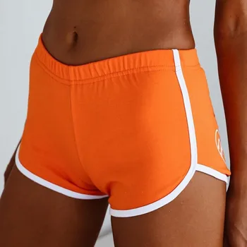 

SILVERCELL Women Loose Cotton Contrast Binding Side Split Elastic Waist Short Femme Elastic Waist