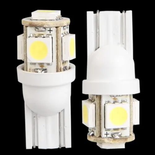 

20pcs T10 194 168 W5W 5 5050 SMD LED light bulb xenon white car taillight