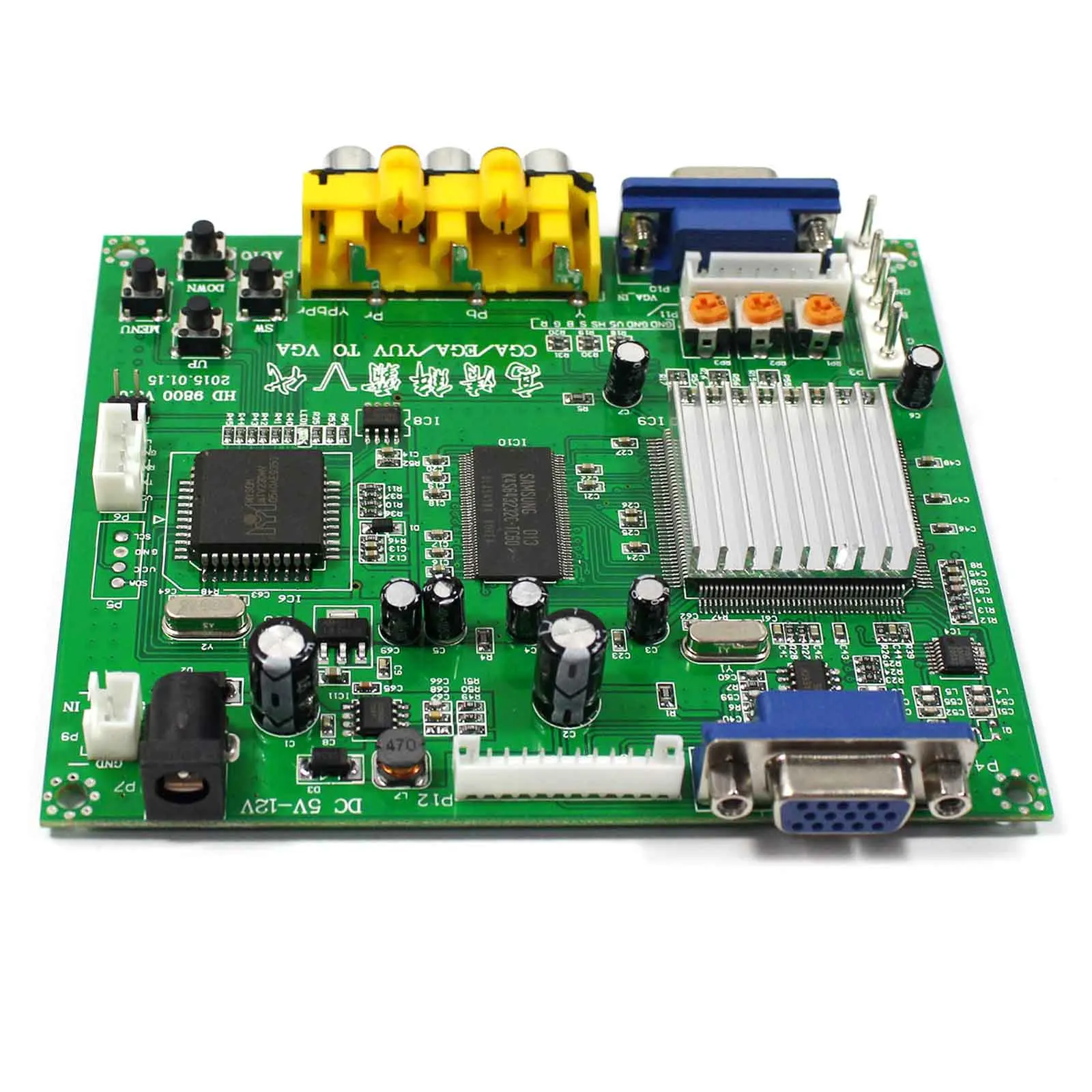 Плата преобразователя видео RGB + CGA EGA YUV в VGA HD HD9800 новая игра|cga ega|rgb cgaega to vga |