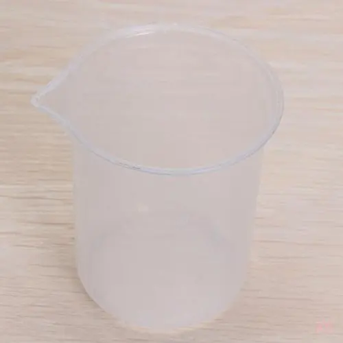 Доступные по цене 5 штук 100 мл прозрачные мерные стаканчики лабораторные Пластиковые мерные стаканчики