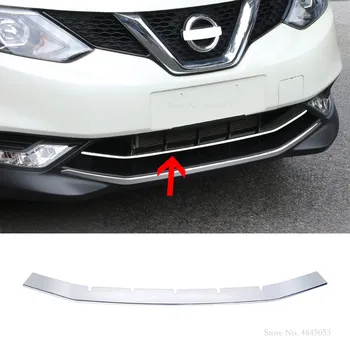 

AITWATT For Nissan Qashqai 2016 2017 2018 ABS Chrome Front Center Bumper Racing Grille Mouldings Cover Trims Car Styling 1pcs