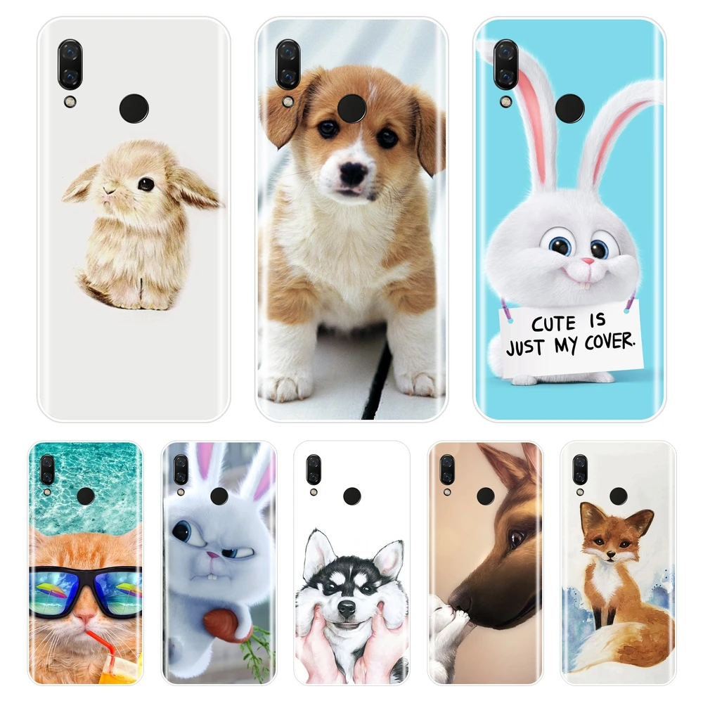 

Cute Animal Phone Case For Huawei Nova 2i 3 3i 3E 2 Lite Plus Silicone Soft TPU Back Cover For Huawei Nova Smart Lite 2017 Case