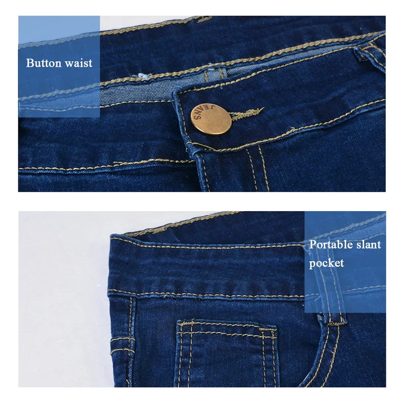 HEFLASHOR мужские джинсовые брюки-карандаш модные повседневные Прямые Стрейчевые обтягивающие брюки мужские джинсы мужская одежда