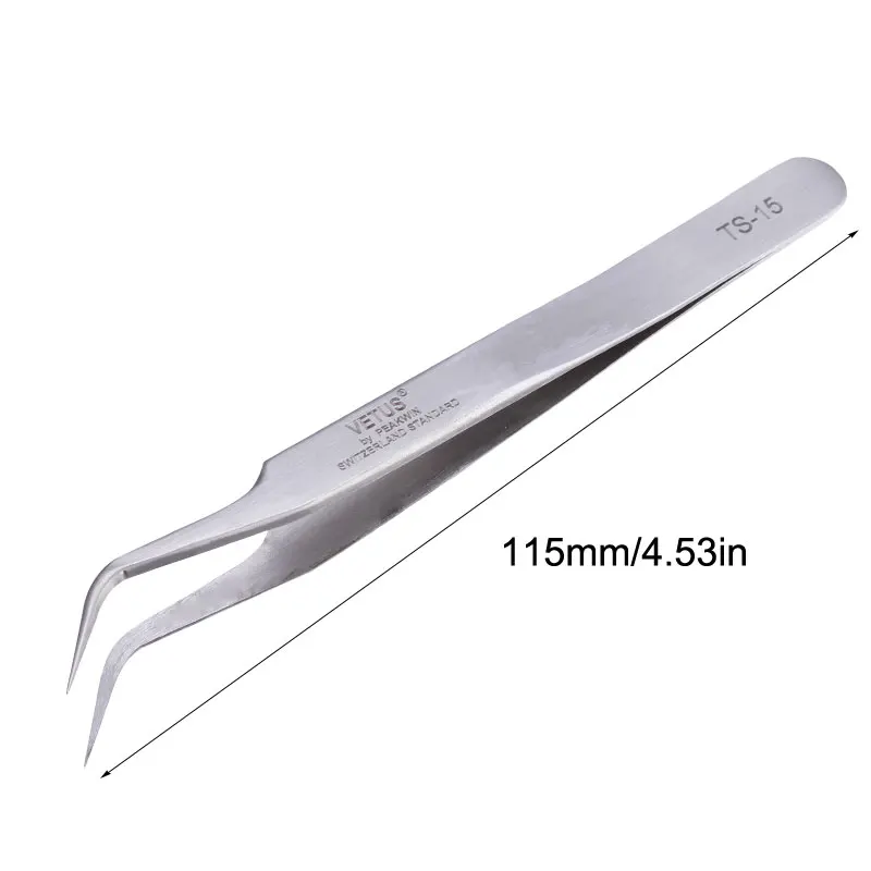 1 piezas Vetus Pinzas de precisión de acero inoxidable Herramientas Eléctricas de mano TS-15 1 piezas Vetus Pinzas de precisión de acero inoxidable Herramientas Eléctricas de mano TS-15