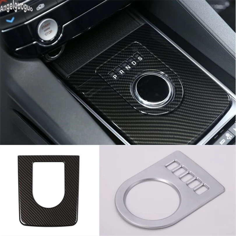 Car decoration frame Modified Interior Carbon Fiber Window Lifter Panel for Jaguar F-PACE XEL XFL XJ