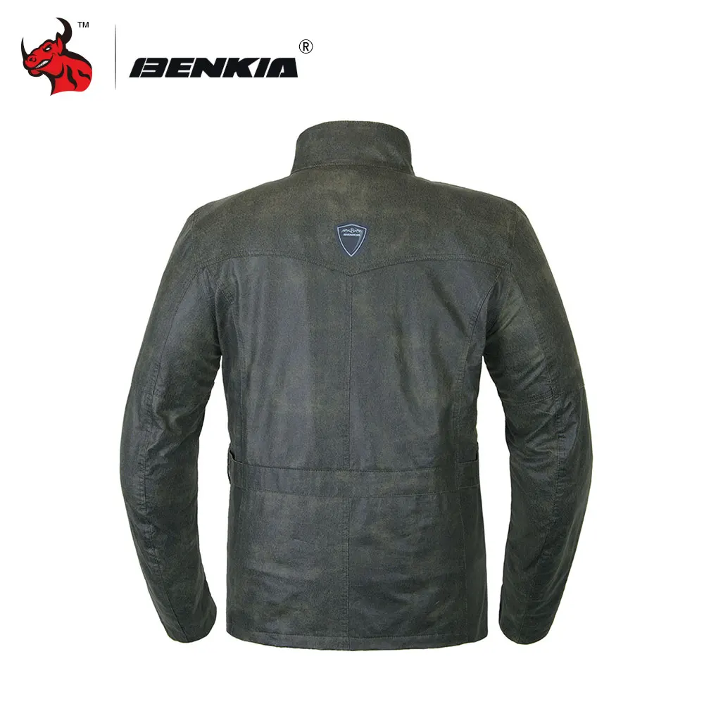 BENKIA Vintage chaqueta de la motocicleta de los hombres es la motocicleta de carreras de chaqueta Moto chaqueta motocross chaquetas Motoqueiro Couro