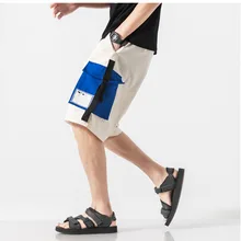 Новинка года; сезон весна-лето; корейский стиль; Свободный Повседневный хлопковый комбинезон с большим карманом