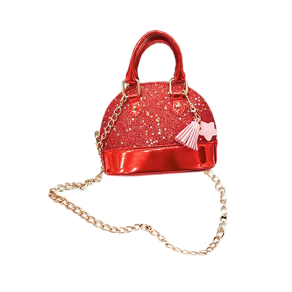 MOLAVE сумки на молнии обувь для девочек детей модные однотонные сумки дикий плеча crossbody монет сумка-кошелек Child9422 - Цвет: Red