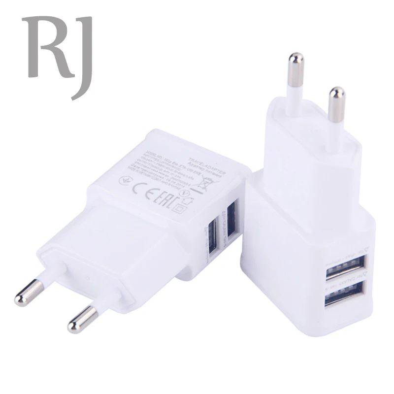 

5V2.1A EU Plug 2 Dual USB Charger Power Adapter For Charger Samsung S6 S5 S4 S3 Note for iPhone 5s 4s 6plus for HTC Sony 5V