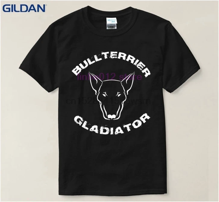 Новая сухая футболка для мужчин Bullterrier Гладиатор толстовки юмором Мужская Фитнес