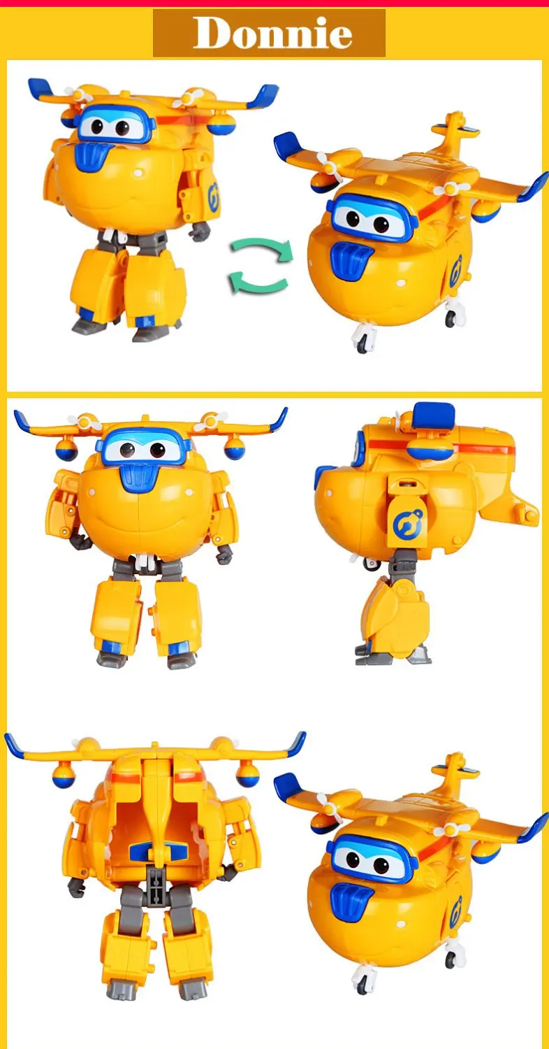15cm Donnie Super Wings Big Size Planes Transformation Robot Action Figures Toys Super Wing Mini Jett Toy for Christmas Gift 15cm Donnie Super Wings Big Size Planes Transformation Robot Action Figures Toys Super Wing Mini Jett Toy for Christmas Gift