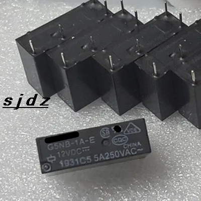 

G5NB-1A-E-5VDC 5v G5NB-1A-E G5NB-1A-E-12VDC 12v G5NB-1A-E-24VDC 24v 5a 4pin 10pcs