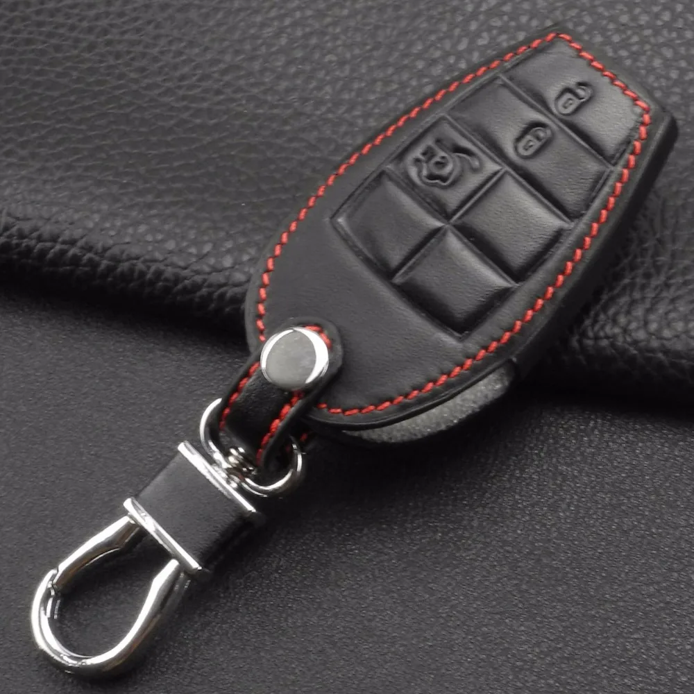 Кожаный чехол для автомобильного ключа jingyuqin чехлы Dodge Challenger Charger Magnum Journey джип Ram