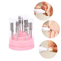 Nail Drill Bit Holder with 48 Holes Nail Сверло Контейнер для Маникюра Nail Art Инструмент + Акриловая Крышка