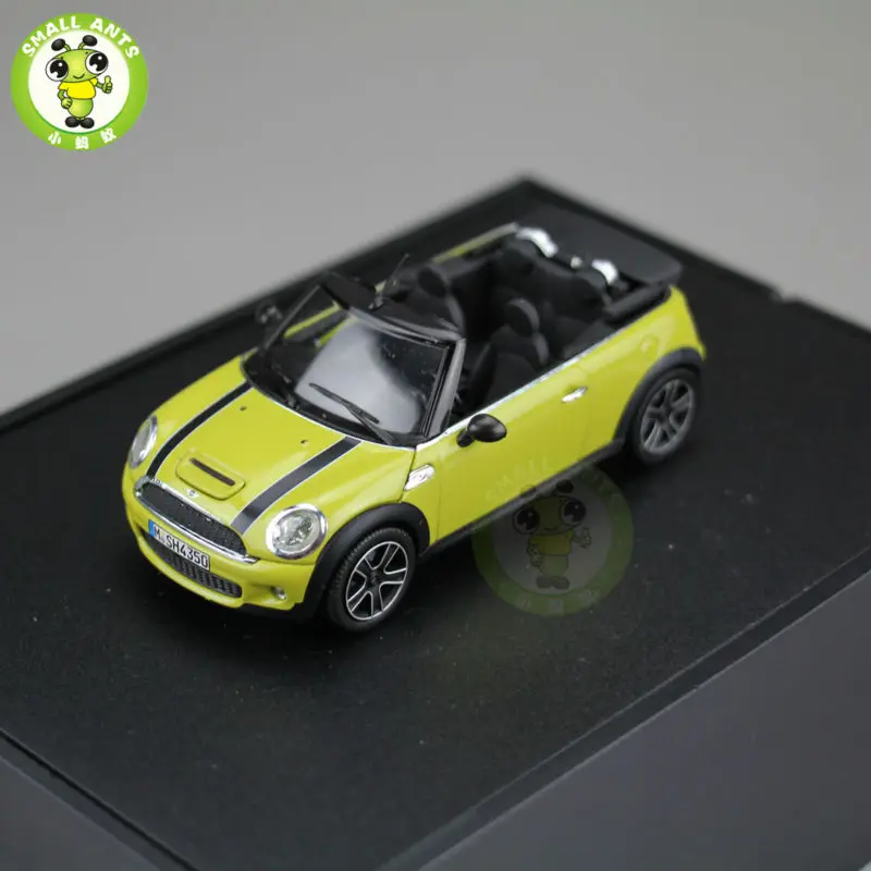 

1/43 Mini Cooper S Cabrio Convertible Yellow R57 2009 Diecast Model