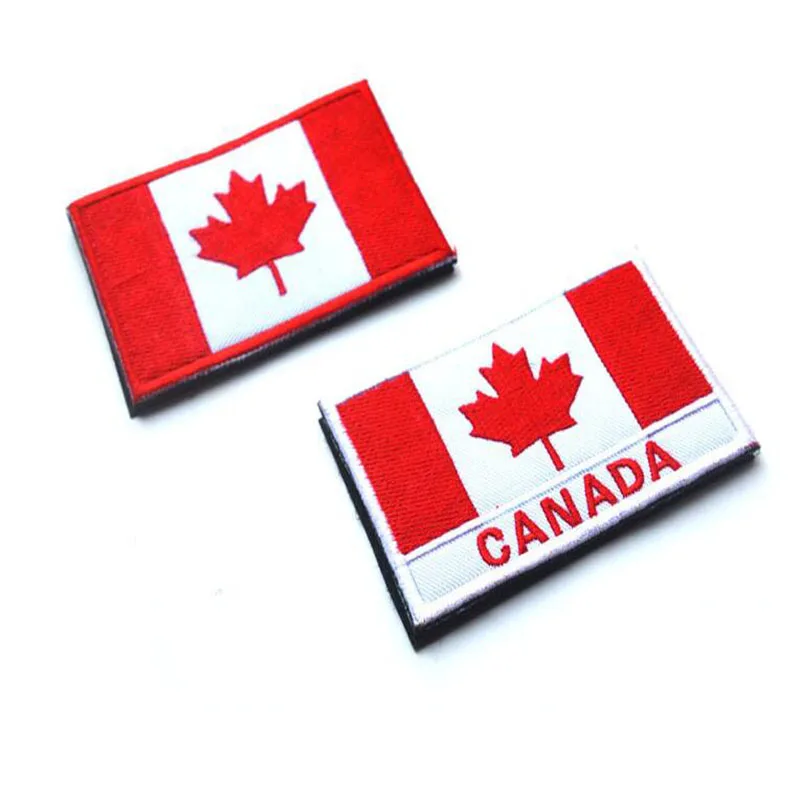 Canadian-National-Flag-Maple-Leaf-Flag-Embroidery-Badge-Embroideried-Icons-Military-Uniform-Tactical-Bandage-Patch-Patches
