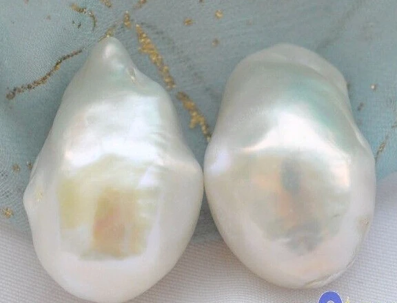 

Hot sale Free Shipping>>>>>HUGE 22mm WHITE BAROQUE KESHI REBORN LOOSE PEARL