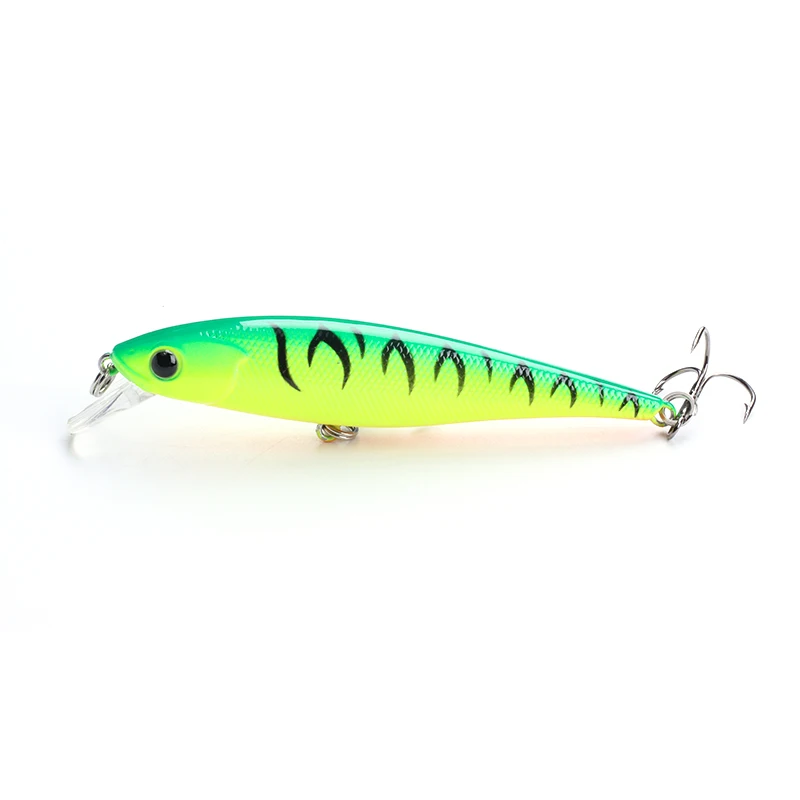 

Fishing Lure Minnow Hard Bait with 3 Fishing Hooks Fishing Tackle Lure 3D Eyes fishing bait 1PCS/lot 90mm 10g Free Shipping