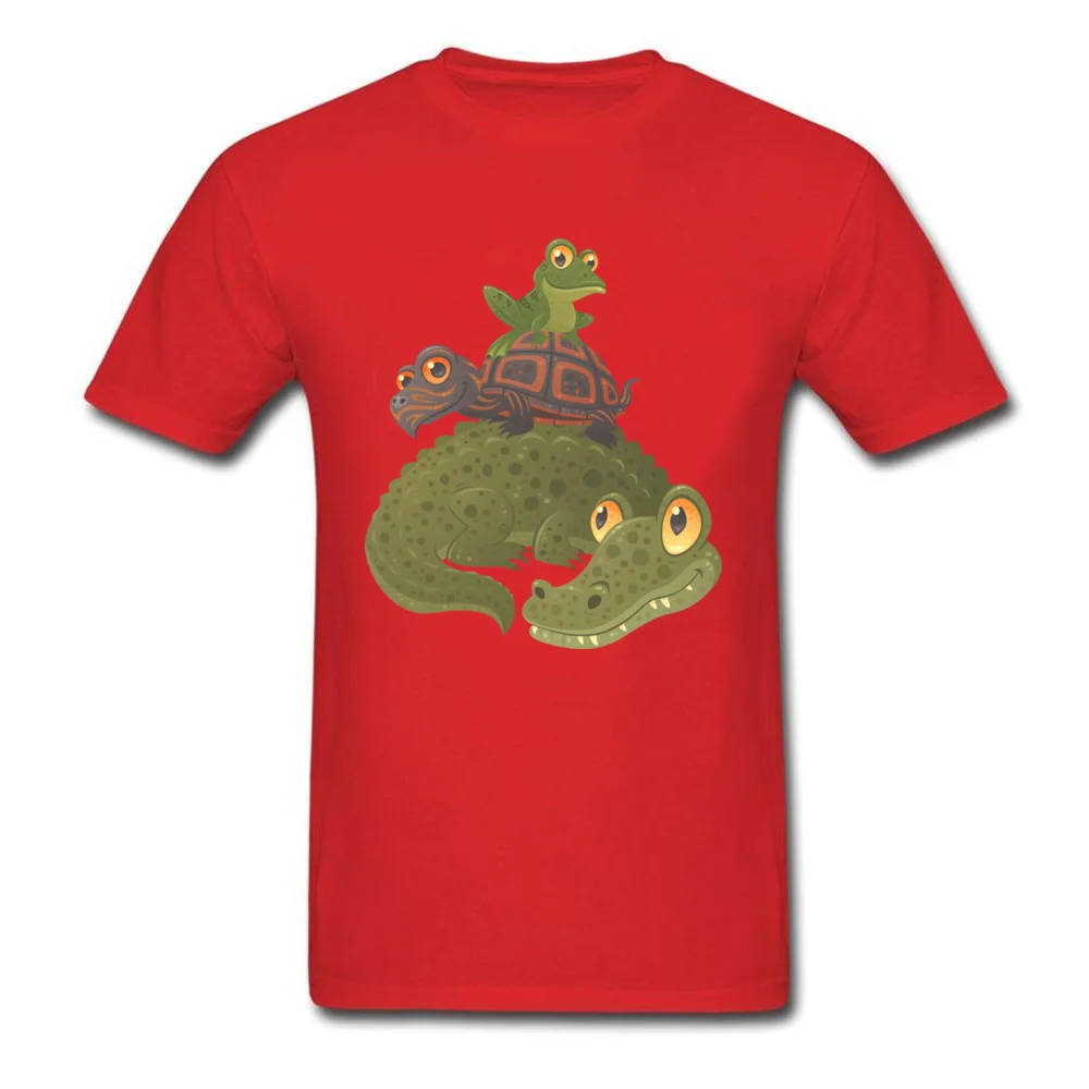 Hip hop Swamp Squad Tops Shirt for Men Rife Summer Fall Round Neck Cotton Fabric Short Sleeve T Shirts Group Tee Shirts Swamp Squad red